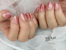 アクロネイル アンド アイ(ACRO NAIL&EYE)/ラメグラデーションネイル