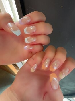 ローラネイル(Roller nail)/ジェルフレンチコース¥8500