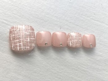 ペルルネイル(perle nail)/フットデザイン ツイード
