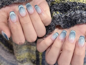 ダークハニー 原宿店(Dark Honey)/夏っぽカラーマグネットフレンチ