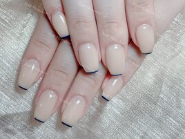 ワンカラー＋先端ライン