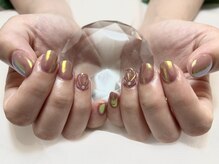 ネイルビジョルノ つくばみどりの店(Nail Begiorno)/ミラーネイル　ジェルネイル