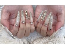 エスフィーネイルサロン ブリーユ(Esfy nailsalon Brille)/シルバーラメキラキラネイル