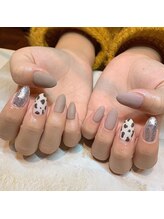 Mネイルアンドカフェ シェレステ/アニマル柄ネイル♪
