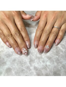 アール(R)/ラメグラデーション