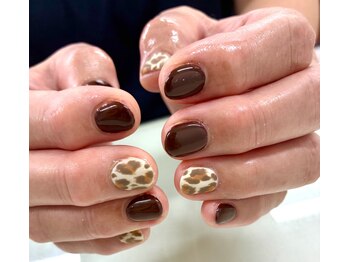 ネイルサロン きらら 藤沢本店/レオパード♪大人ネイル