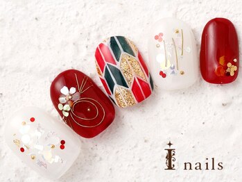 アイネイルズ 横浜WEST店(I-nails)/和柄ワイヤーアート　10480円