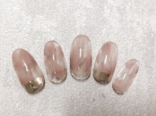 エストラッシュアンドネイル 銀座店(est lash&nail)/8500円コース　ニュアンスネイル