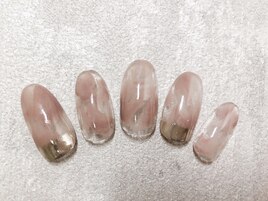 8500円コース　ニュアンスネイル