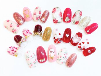ネイルコレクション ピンク(Nail Collection Pink)/ジェル定額￥8990☆フラワー