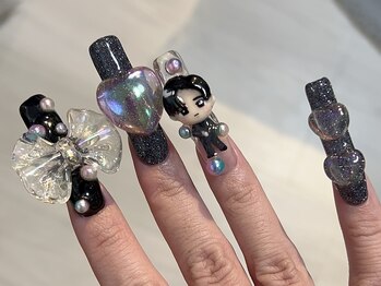 新宿３dネイル SnowManネイル