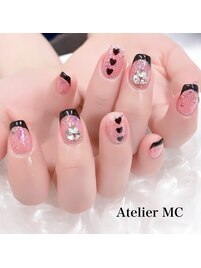 可愛さと大人っぽワンホンネイル