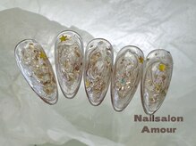 アムールユシマテン 上野湯島店(Amour)/キラキラ秋のネイルコース¥7980