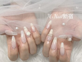 エムプラスネイル 新宿(M+Nail)/ちゅるんワンカラー