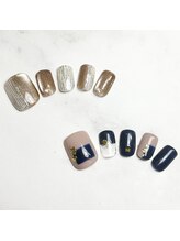 タネモト(Tanemoto)/9月定額フットネイル￥9300