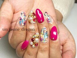 カラフル☆ツイードネイル