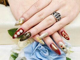 大人強めニュアンスネイル