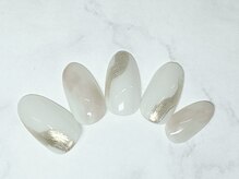 アルセア 上野御徒町店(Alcea)/ミラー　ニュアンス　ホワイト