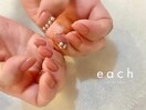 ワンカラー×ビジュー×パール