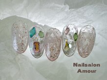 アムールユシマテン 上野湯島店(Amour)/キラキラ秋のネイルコース¥7980