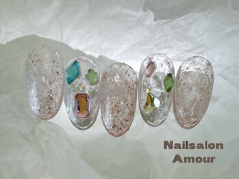 キラキラ秋のネイルコース¥7980