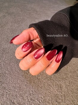 アオ(AO)の写真/【フィルイン対応】自爪、肌に優しいAIライト導入店♪丁寧なケアで見た目、持ちにこだわった技術をご提供！