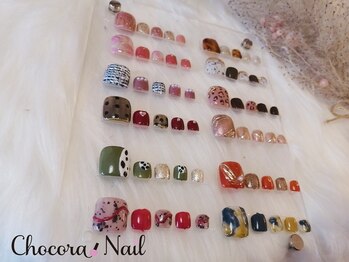 チョコラネイル(Chocora nail)/冬FOOTデザイン定額