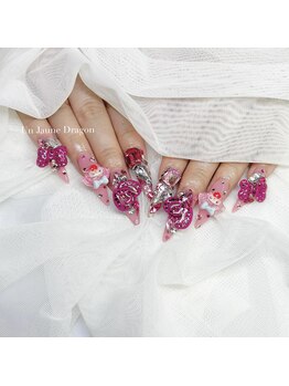 アン ジョーヌドラゴ/【ロングネイル】ゴテゴテネイル