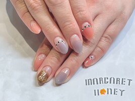 フレンチ×ぷっくりネイル