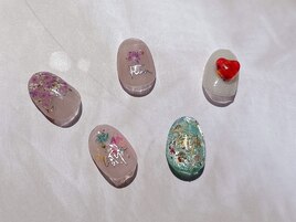 押し花ネイル