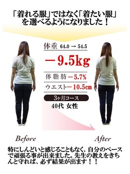 整体室オケタニ(oketani)/40代女性 -9.5kgに成功!