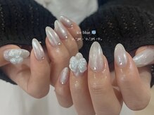 ジェミーネイル シンジュク(Jemiy nail shinjuku)/【Saki】ブルーマグリボン¥9600