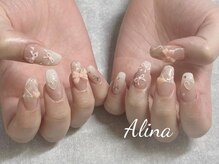 エリナネイルサロン池袋(Alina Nail Salon)/スカルプ持ち込みパーツデザイン