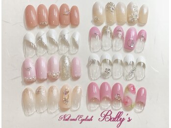 サロン バリーズ 赤羽店(BALLY'S)/ブライダルネイル(アート例)