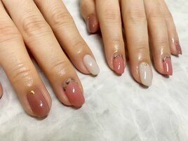 上品レオパードネイル
