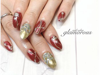 ネイルグラマラス 西新井店/《パラジェル》大人ミラーDesign