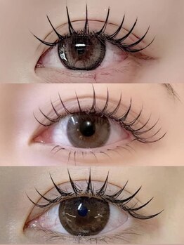 ミィスネイルズ(mies nails.)の写真/大人気の韓国風束感デザインならマツエクがオススメ♪ぱっちり目元で写真映りUP！小顔効果＆中顔面短縮も☆