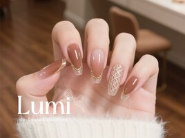 ゴールドフレンチで優雅