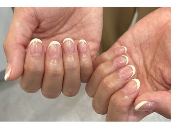 ミエル 大宮店(miel)/フレンチネイル＋追加ラメ