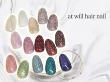 アット ウィル ヘアー ネイル(at will hair nail)の雰囲気（色々な場面で活躍できるマグネットやフラッシュのお色をご用意！）