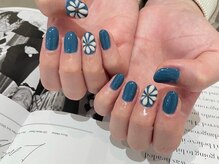 アース コアフュールボーテ 東松山店(EARTH coiffure beaute)/ぷっくりフラワーネイル　8500円