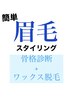 【簡単眉毛スタイリング】骨格診断＋ワックス脱毛　60分