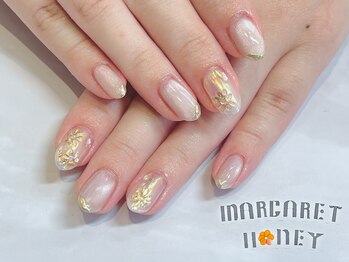 マーガレットハニー 本八幡/うる艶マグネットフラワーネイル