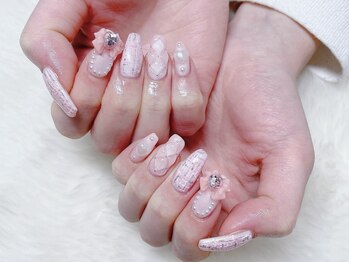 ティアラネイル(TIARA NAIL)/ジェルアートつけ放題¥9000