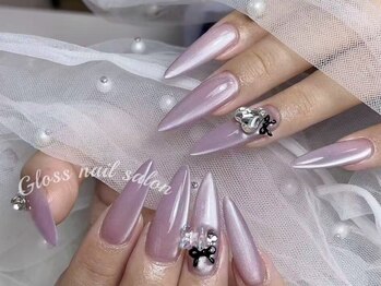 グロース(Gloss)の写真/【私生活やお仕事に合わせたシンプルデザインをご提案♪】かわいいからキレイまであなたの希望を叶えます★