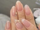 ベビーピンクリボンネイル