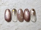 ホログラムフラワーネイル