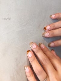 ☆アースカラー斜めフレンチ☆