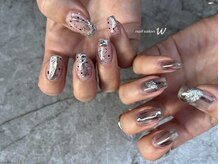 ダブリュー 今福鶴見店(W)/左右違う♪アシメネイル