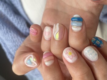 ニコルネイル(nicole nail)/落書きネイル .